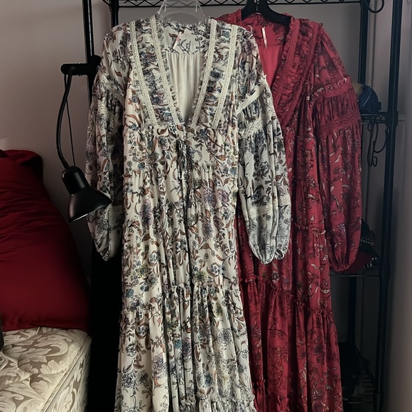 cassis printed chiffon dress NWOT Free People Cassis printed chiffon dress